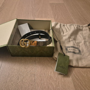 구찌 GG 마몬트 리버서블 벨트 풀세트