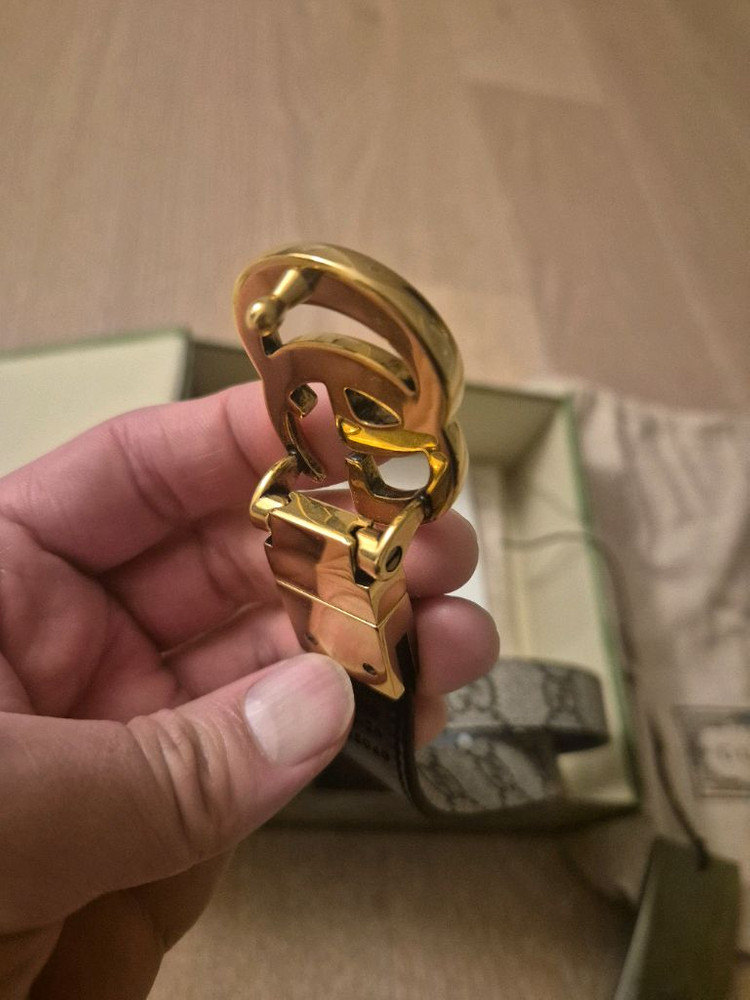 구찌 GG 마몬트 리버서블 벨트 풀세트--2