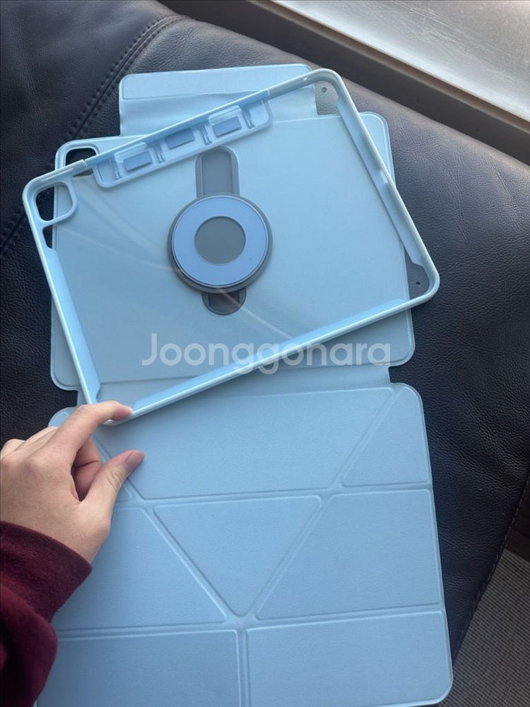 아이패드 12.9인치 라이트 블루 케이스(에어 13,프로13 전부 호환)m4,m5--3