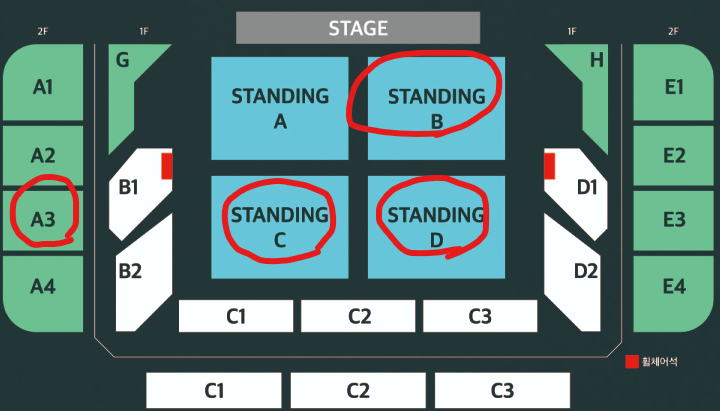 <최저가> Wave to Earth 서울 03.01 일 스탠딩, 지정석 통로 명당 1~4연석--1
