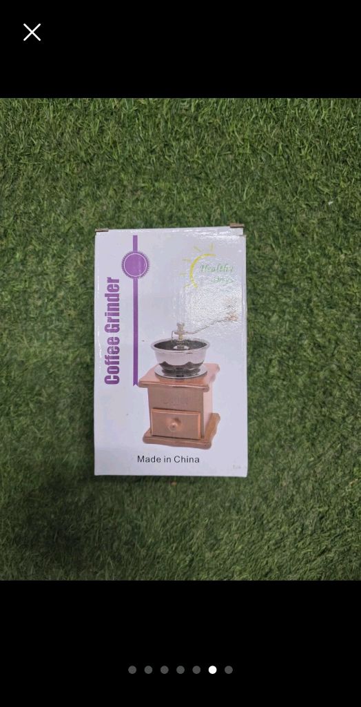 클래식 원목 커피 그라인더 핸드밀 이미지