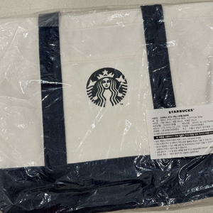 STARBUCKS 스타벅스 RTD 데님 스트랩 토트백