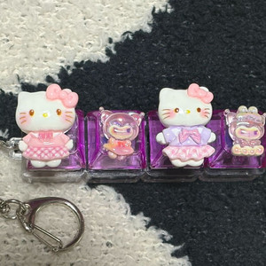 캐릭터 키캡 키링 LED 4구 균일가 모음