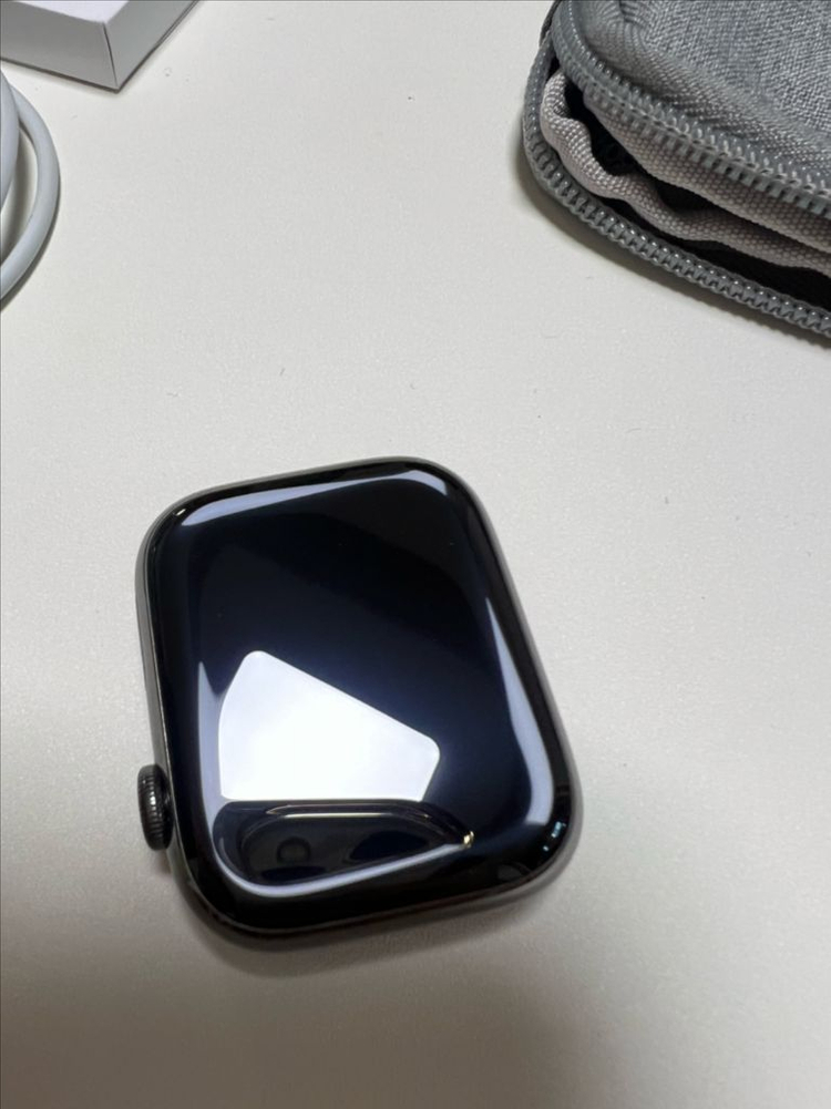 애플워치8 45mm, 스테인리스 그래파이트 셀룰러--3