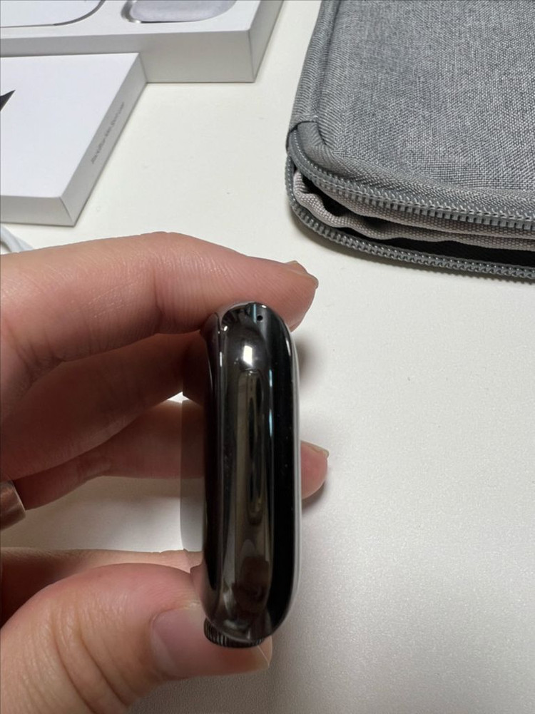 애플워치8 45mm, 스테인리스 그래파이트 셀룰러--7