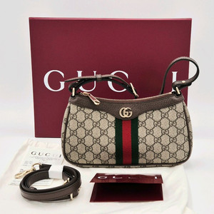 [중고명품셀렉트]구찌 오피디아 GG 패브릭 스몰 숄더백 813938378