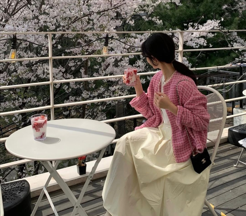 트월 가디건 나시원피스.화이트 블랙 일괄--1