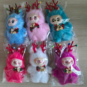 라부부 루돌프 인형 키링 6개 일괄