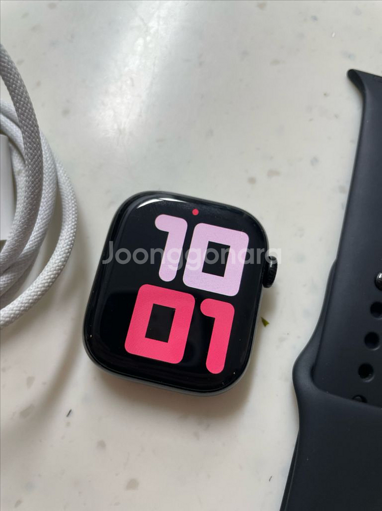 애플워치10 42mm 제트블랙 S급--1