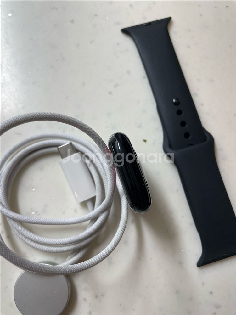 애플워치10 42mm 제트블랙 S급--4