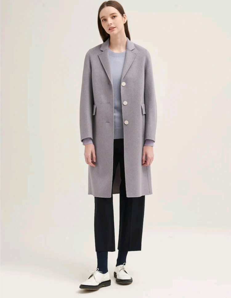 빈폴 레이디스 캐시미어 핸드메이드 코트 라벤더--3