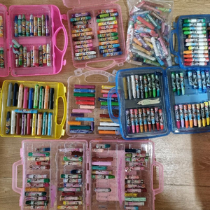 쓰다남은 크레파스 일괄 미술용 양초 등 만들기 재료