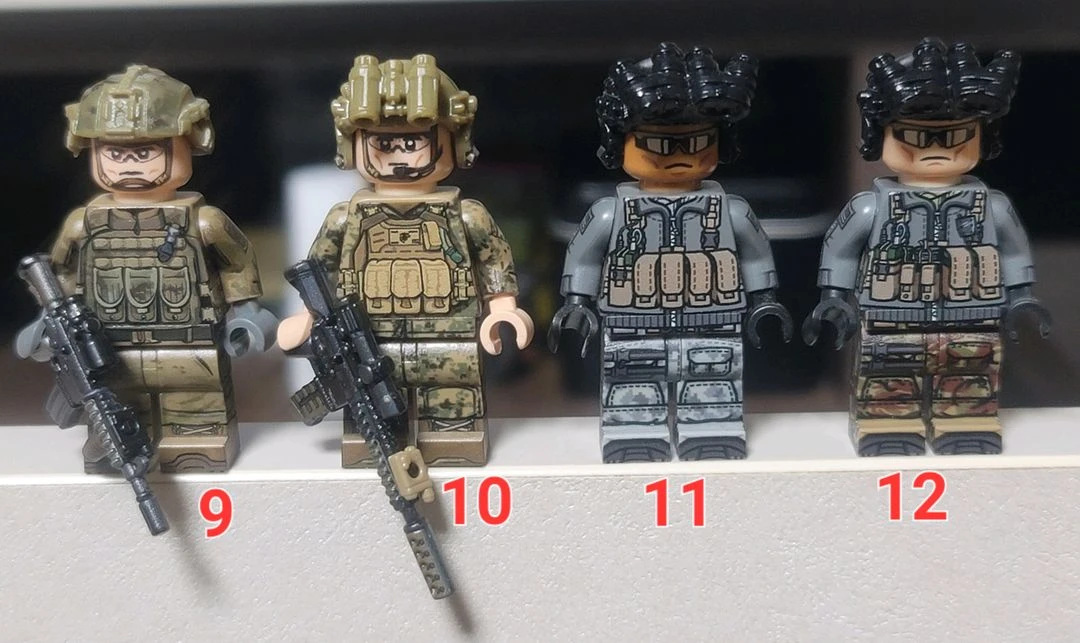 레고 커스텀 미니피규어 브릭매니아 brickmania 한국군 이미지