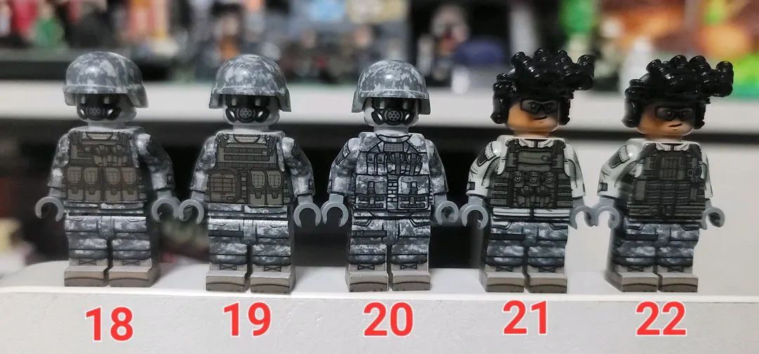 레고 커스텀 미니피규어 브릭매니아 brickmania 한국군 이미지