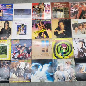 다양한 팝송 LP 레코드판 모음 20장 일괄 이미지