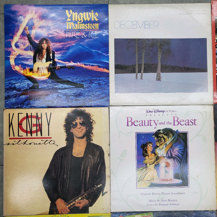 다양한 팝송 LP 레코드판 모음 20장 일괄 이미지