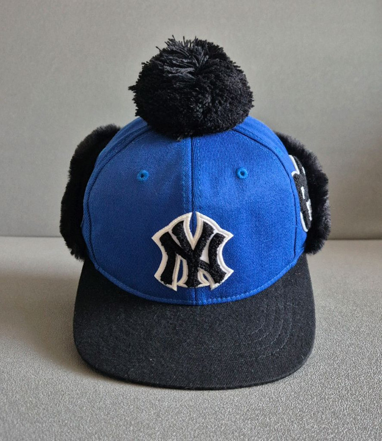 MLB 엠엘비 키즈야구모자 방한모자 귀달이 고소모 53~55--1