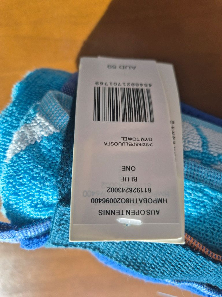 호주 오픈 굿즈 수건 짐 타월 /테니스 이미지