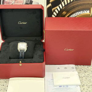 까르띠에 WSSA0023 산토스 뒤몽 쿼츠 스틸 스몰