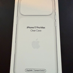 아이폰 17 프로맥스 미개봉 클리어 케이스(애플 정품)