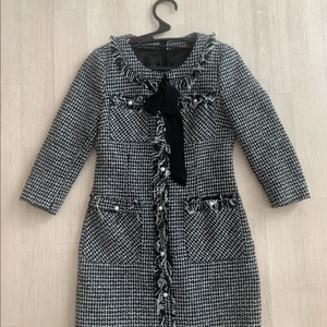 블랙트위드원피스