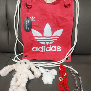 새상품/켈리즈(KELLYZ) 아디다스 오리지널 트레포일 레드 짐색