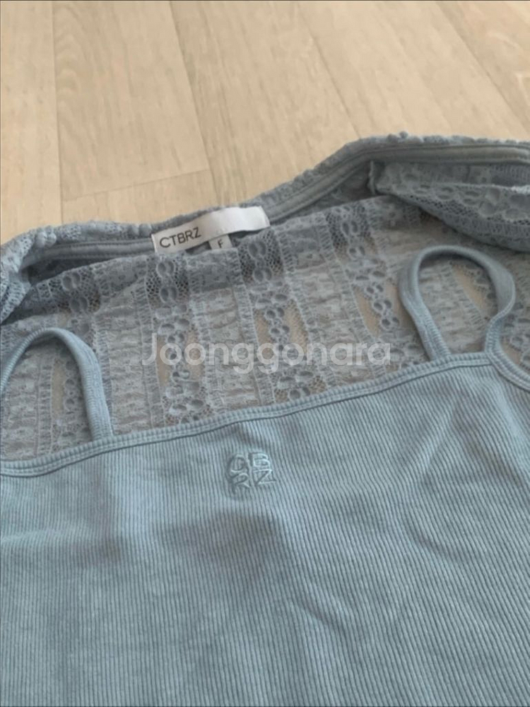 시티브리즈 카라 레이스 가디건+나시 세트--6