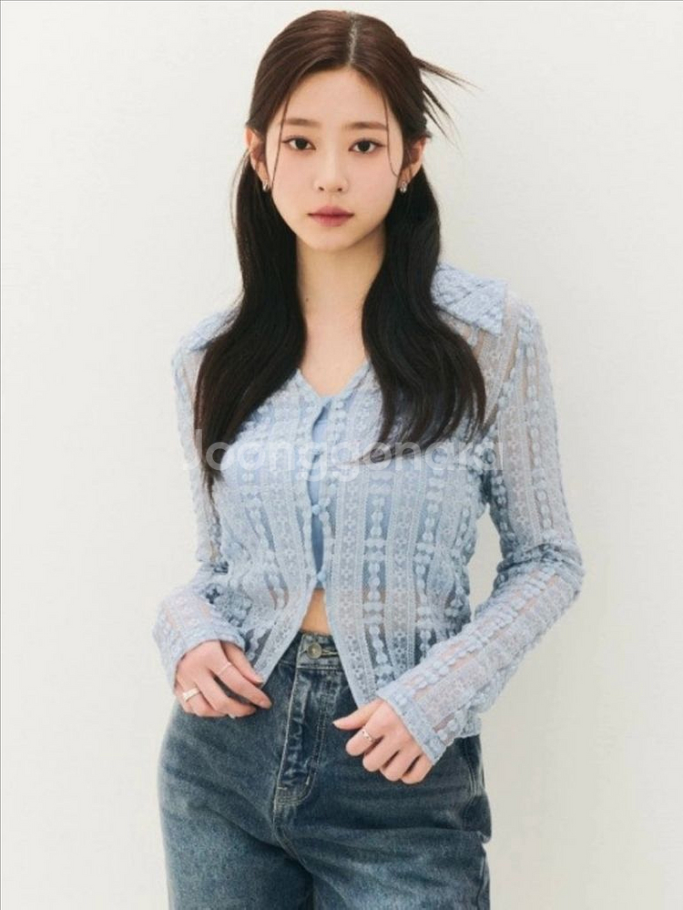 시티브리즈 카라 레이스 가디건+나시 세트--9