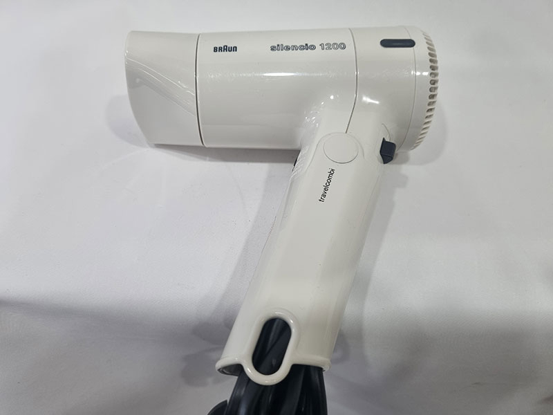 브라운 실렌시오 1200 여행용 헤어드라이어 다리미 세트--1