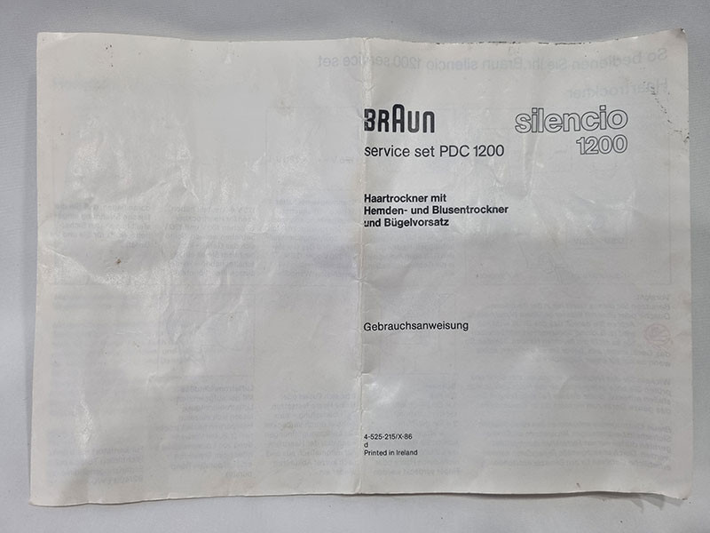 브라운 실렌시오 1200 여행용 헤어드라이어 다리미 세트--9