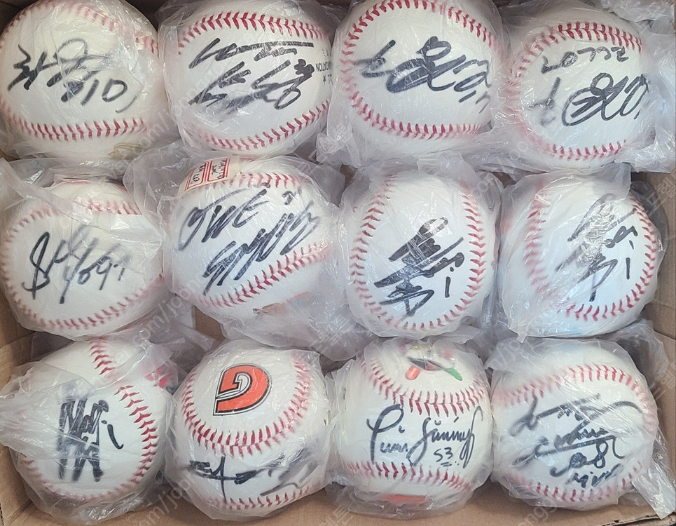 프로야구 선수 한화, 기아, 삼성, 롯데, NC 사인볼--6