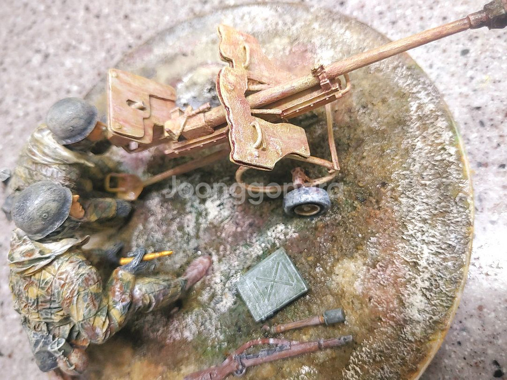 *각종교신가능*대형1/16정밀도색프라모델2WW독일공수부대(팔슈룸예거)비네트작~바람에언덕에서--5