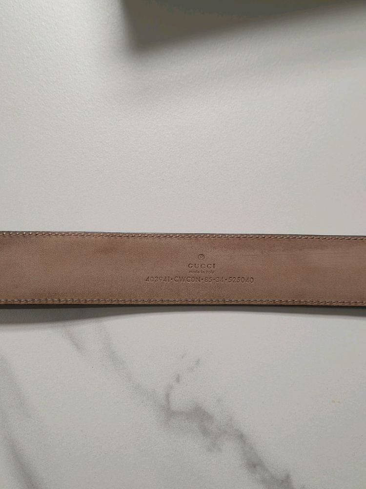 [정품] 구찌 시그니처 벨트 블랙 이미지