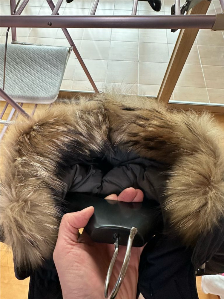 (s급)헤지스 덕다운 후드 패딩 점퍼 이미지