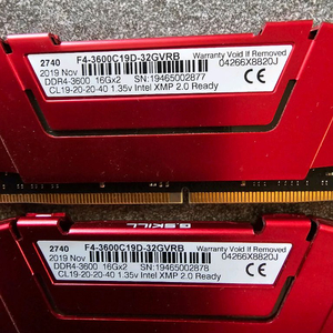 G.SKILL DDR4-3600 32GB (16GBx2) 램