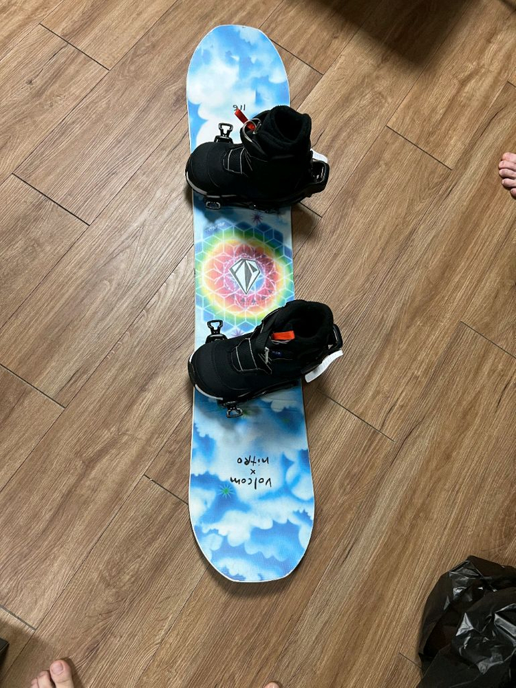 아동용 스텝온 부츠 바인딩 데크 세트 팝니다--4