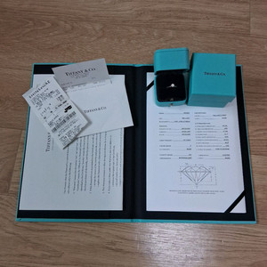 E.VS1)티파니 3.1부 솔리테어 플래티늄 다이아 반지