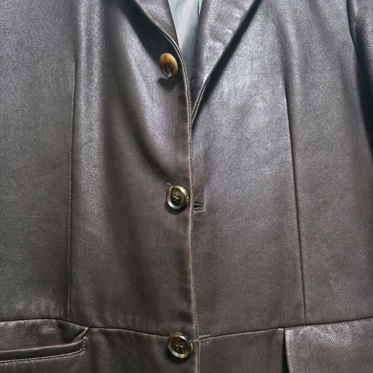 지이크 SIEG 남성 양가죽 쳔연가죽자켓 95 다크브라운--1