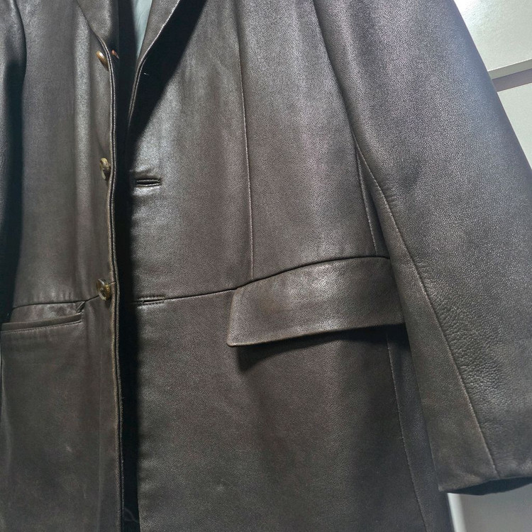 지이크 SIEG 남성 양가죽 쳔연가죽자켓 95 다크브라운--3