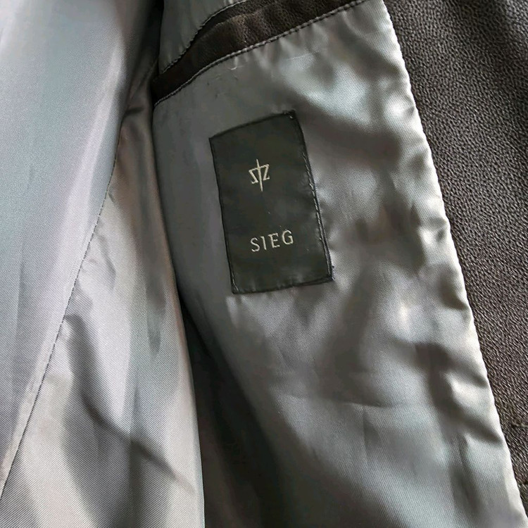 지이크 SIEG 남성 양가죽 쳔연가죽자켓 95 다크브라운--5