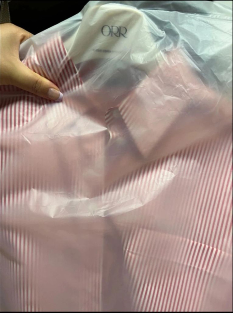 ORR 오르 오버핏 롱셔츠 코랄 새상품--1