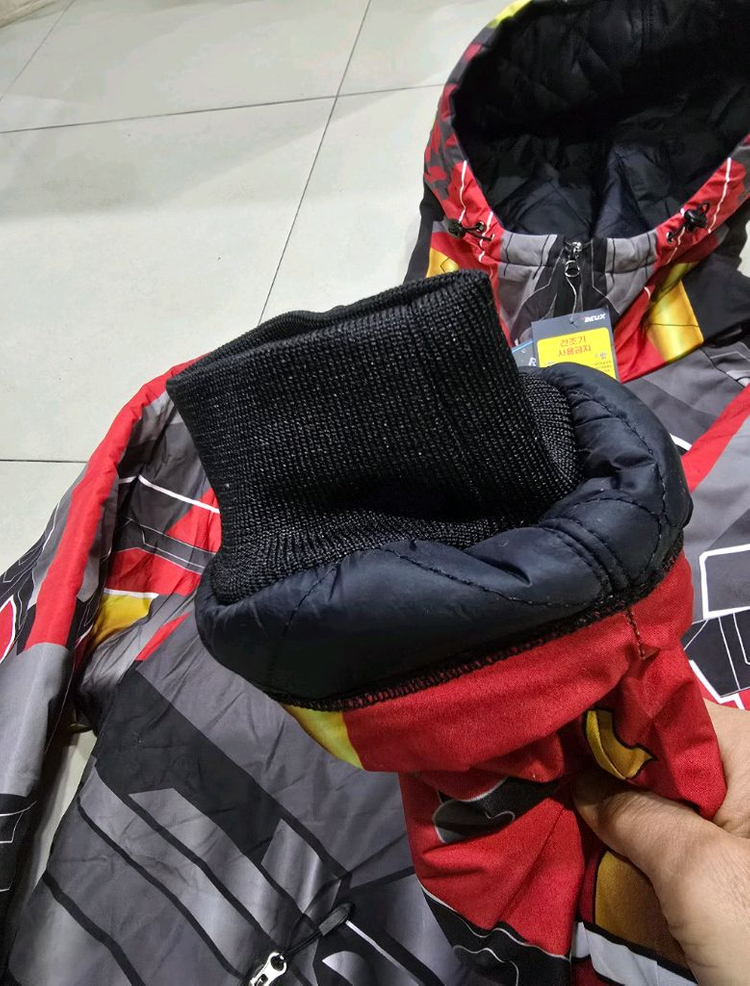 듀스피싱 패딩 120 빅사이즈 새제품 생활방수 운포--5