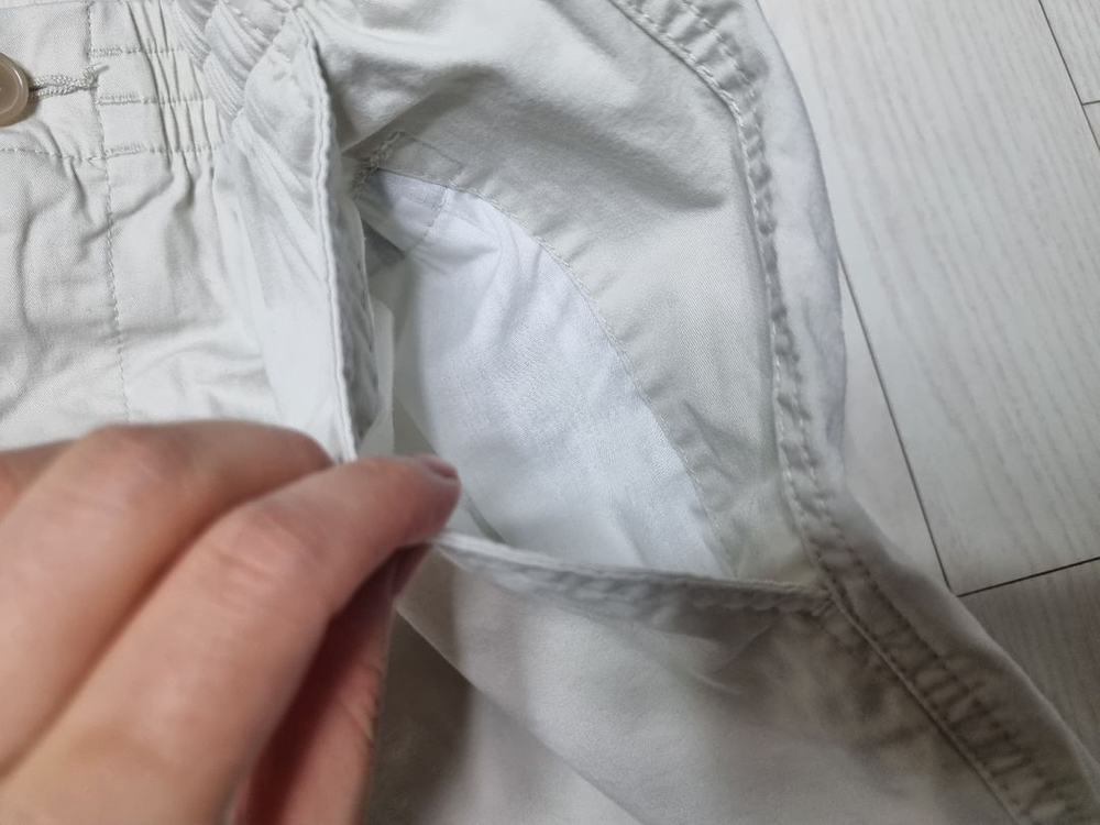 지오다노 남성 아이보리 버뮤다 쇼츠 반바지 M--1