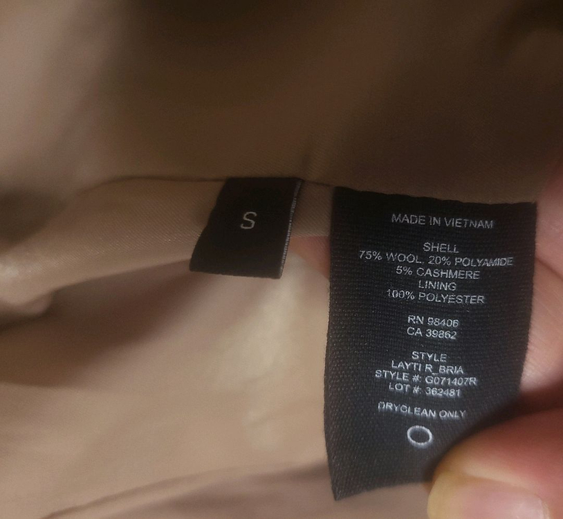 띠어리 캐시미어울 코트 사이즈S--3