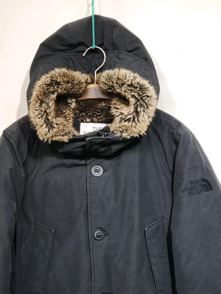 (M) 노스페이스 거위털 패딩점퍼 블랙 구스다운 자켓 후드--1