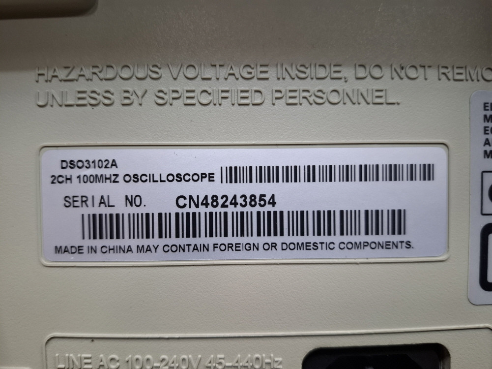 Agilent DSO3102A Oscilloscope 100MHz 1GSa-s 오실로스코프--4