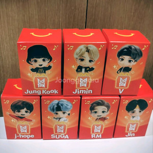 맥도날드 타이니탄 BTS 피규어 앵콜 에디션 7종 풀세트