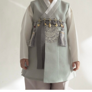 라무드 파파 유아 남아 한복 + 복건 + 금장 허리띠 3호