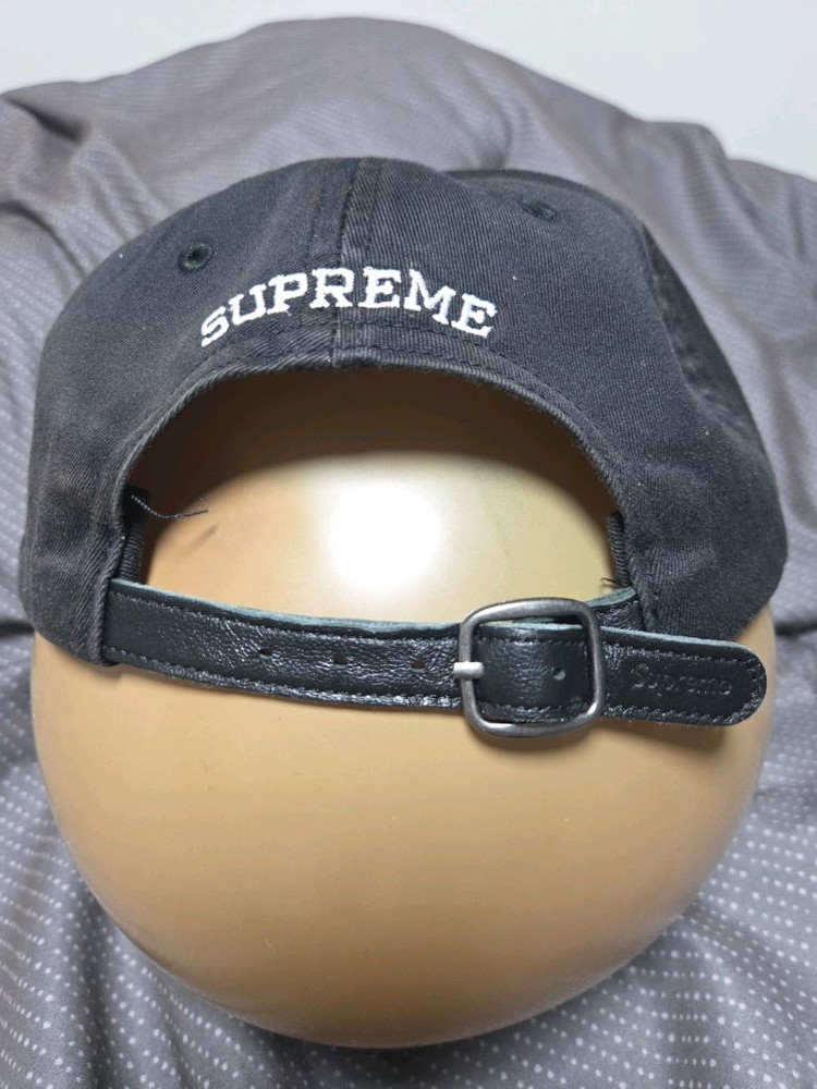 슈프림 투톤 S로고 6패널 블랙 24ss--2