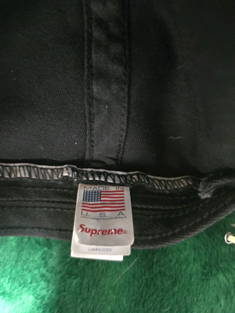 슈프림 투톤 S로고 6패널 블랙 24ss--4